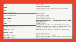 Emergency Contact Card